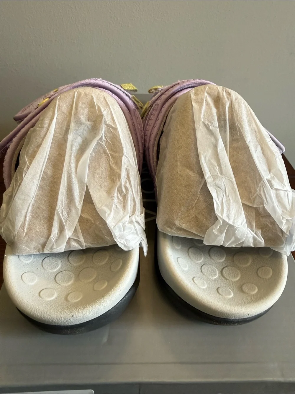 Vionic Lavender‎ Dual-Strap Comfort Slide Sandals NEW